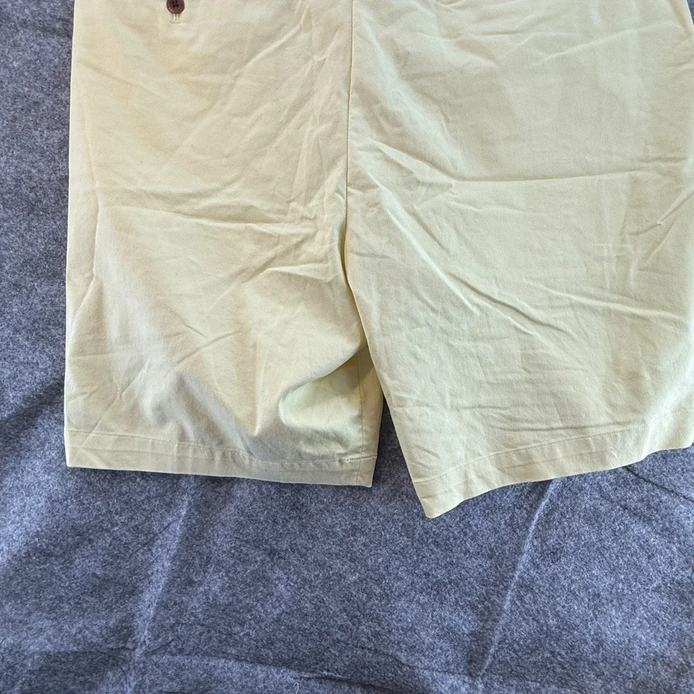 Polo Ralph Lauren Golf Shorts Men 38 Yellow Chino Flat Front Classic fit‎